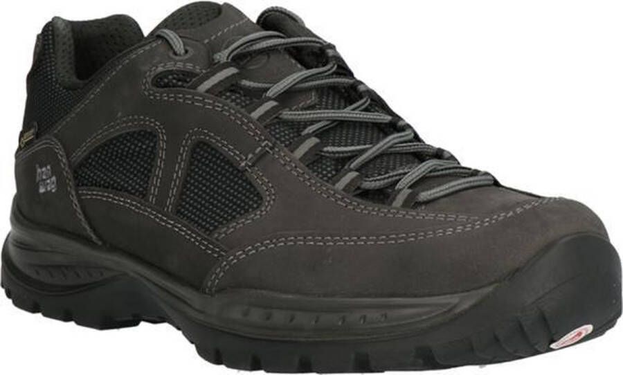 Hanwag Gritstone II Wide GTX schoenen Asphalt black Schoenen Wandelschoenen Lage schoenen