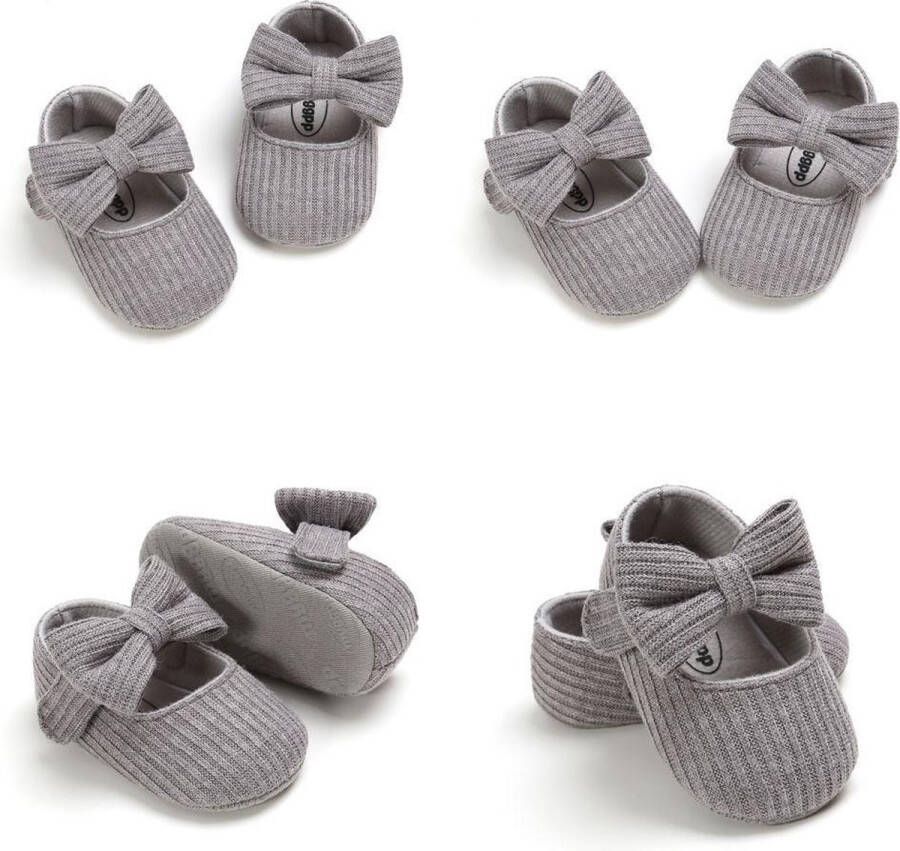 Happy Alpaca Babyschoenen Baby schoentjes Meisje Zomer Sloffen Grijs 0-3 maand 0-6 maanden - Foto 2