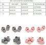 Happy Alpaca Babyschoenen Baby schoentjes Meisje Zomer Sloffen Grijs 0-3 maand 0-6 maanden - Thumbnail 3