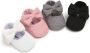 Happy Alpaca Babyschoenen Baby schoentjes Meisje Zomer Sloffen Grijs 0-3 maand 0-6 maanden - Thumbnail 5