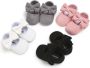 Happy Alpaca Babyschoenen Baby schoentjes Meisje Zomer Sloffen Grijs 12-15 maanden - Thumbnail 2