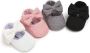 Happy Alpaca Babyschoenen Baby schoentjes Meisje Zomer Sloffen Grijs 12-15 maanden - Thumbnail 6