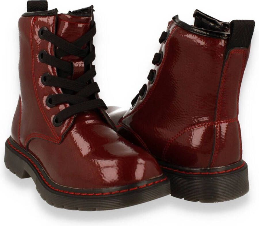 Happy Bee Mode-Mania Meisjes Bottine Bordo BORDEAU - Foto 4