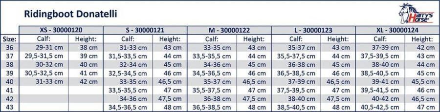 Harry's Horse Rijlaars Donatelli 36 Zwart kuitmaat: L (zie maattabel) - Foto 5