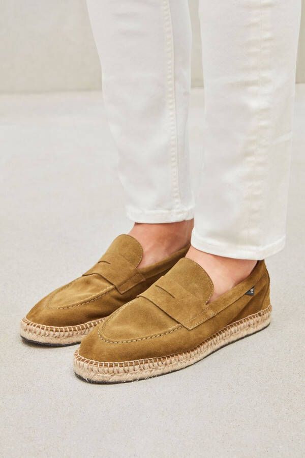 Harrys of London Espadrilles Heren Instappers Herenschoenen Suède Riviera Groen