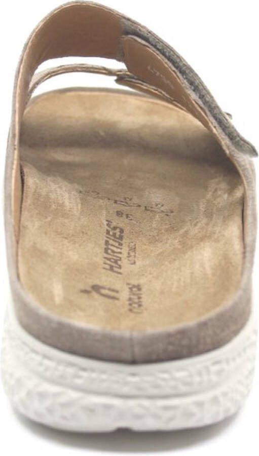 Hartjes 122.1221 30 35.00 Taupe slipper met uitneembaar voetbed wijdte H - Foto 5