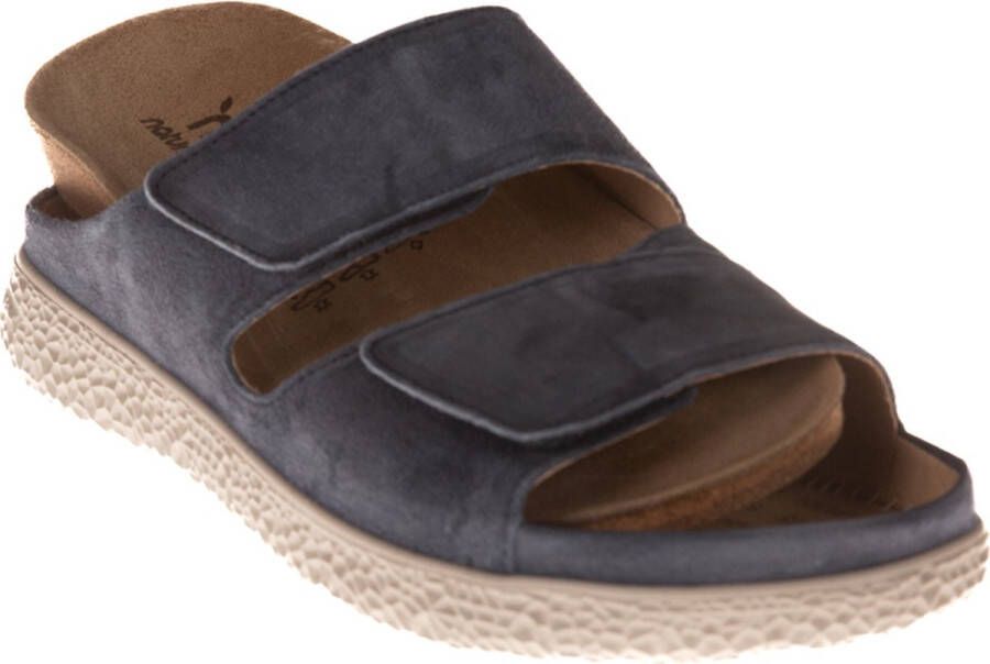 Hartjes 122.1221 99 47.00 Blauwe dames slipper met een uitneembaar voetbed wijdte H - Foto 5
