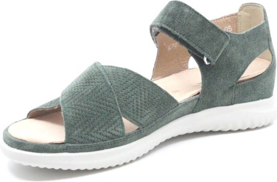 Hartjes 132.1101 34 89.89 Groene sandalen met klittenband sluiting