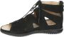 Hartjes 132.1103 99~~~~~~~~~~~~~~~~~~~ Platte sandalenDames Sandalen Zwart - Thumbnail 3