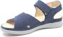 Hartjes 132.1116 99 65.65 Blauwe dames sandalen met klittenband sluiting - Thumbnail 3