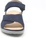 Hartjes 132.1116 99 65.65 Blauwe dames sandalen met klittenband sluiting - Thumbnail 6
