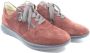 Hartjes Vrouwen Suède Lage sneakers Damesschoenen 112862 Roodbruin - Thumbnail 10
