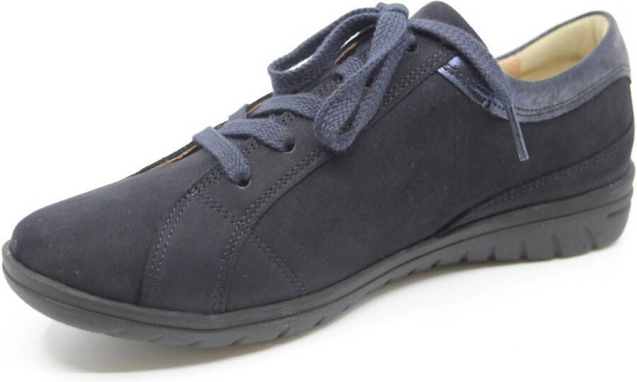 Hartjes 162.0825 99 47 Blauwe dames veterschoenen wijdte G