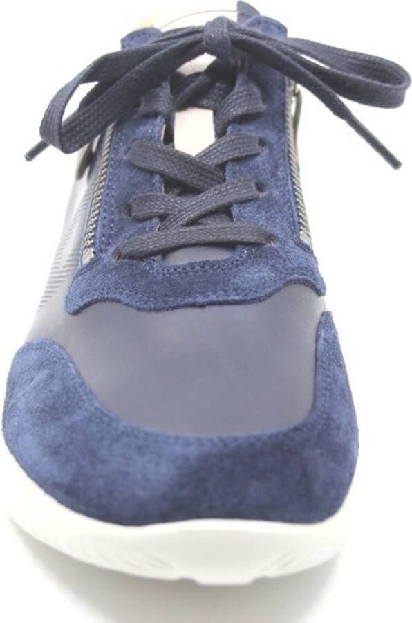 Hartjes 162.1138 blauwe sneaker met veters en rits - Foto 4