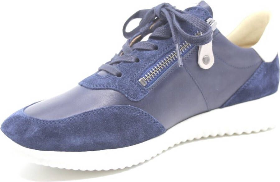 Hartjes 162.1138 blauwe sneaker met veters en rits - Foto 5