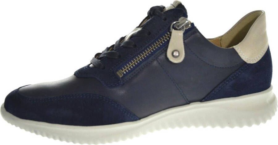 Hartjes 162.1138 blauwe sneaker met veters en rits - Foto 7