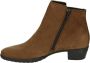 HARTJES Enkellaarsjes Dames 172.0197 Maat: 41 5 Materiaal: Nubuck Kleur: Cognac - Thumbnail 3