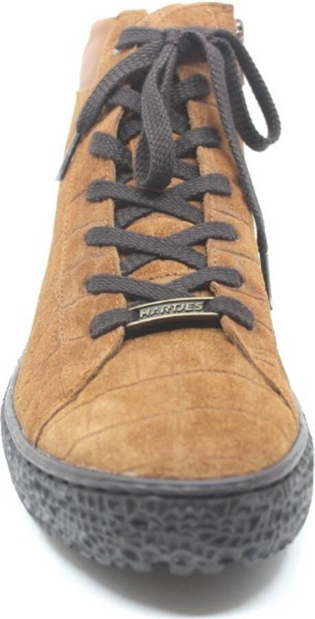 Hartjes 172.1419 99 53.53 Cognacbruine dames veterboots wijdte H - Foto 2