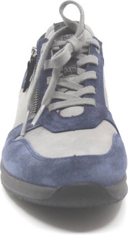 Hartjes 262.2318 262.2318 32 48.45 Blauw combi extra smalle dames sneaker wijdte D