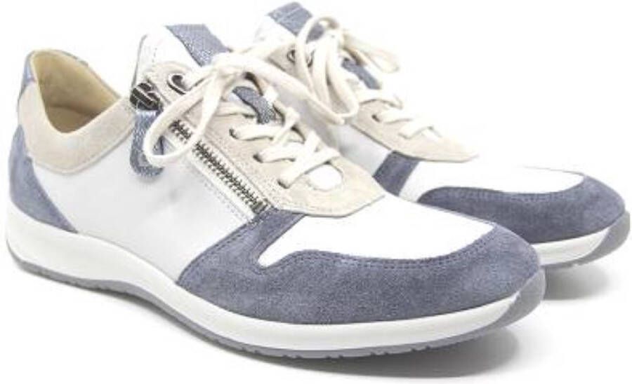 Hartjes 262.2318 31 23.17 Extra smalle Blauw combi sneaker wijdte D