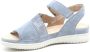 Hartjes 132.1135 34 43.42 Lichtblauwe dames sandalen met klittenband sluiting - Thumbnail 6