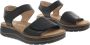 Hartjes 132.2002 10 01.00 Zwarte dames sandalen met klittenband sluiting - Thumbnail 9