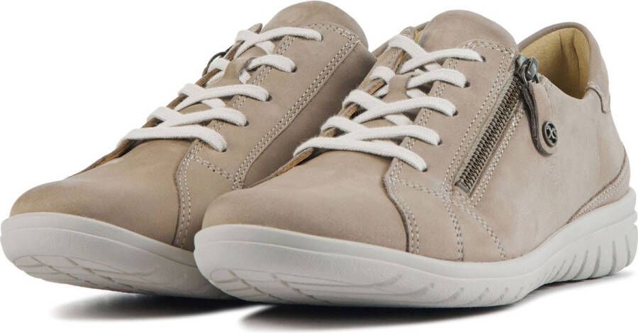 Hartjes Sneakers Dames Lage sneakers Damesschoenen Suède 162.0883 Taupe + - Foto 9
