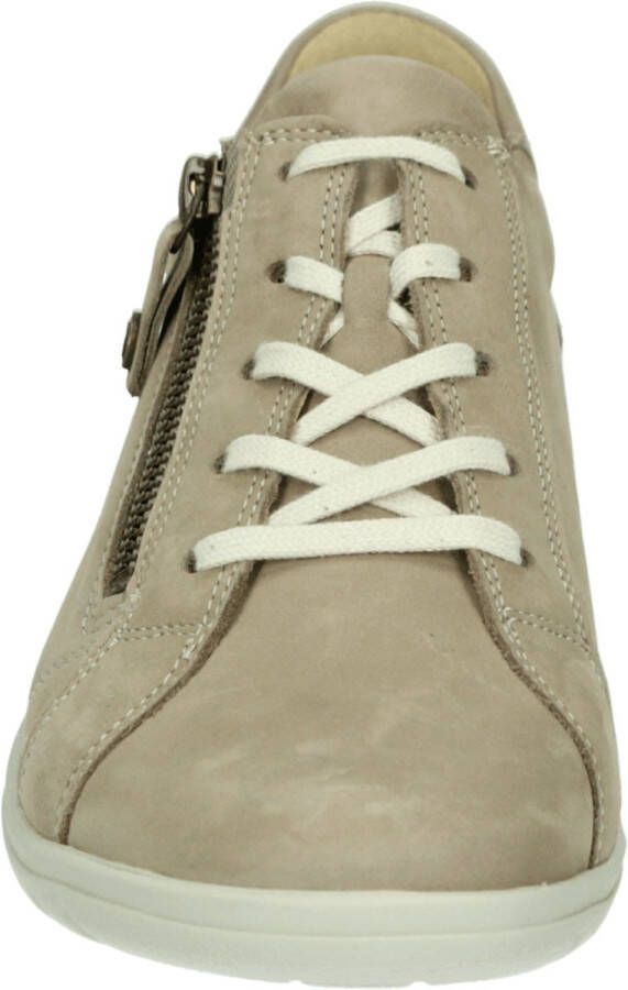 Hartjes Sneakers Dames Lage sneakers Damesschoenen Suède 162.0883 Taupe + - Foto 4