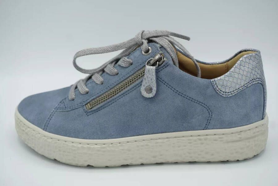 HARTJES Lage Sneakers 162.1401 Maat: 37 5 Materiaal: Suède Kleur: Blauw