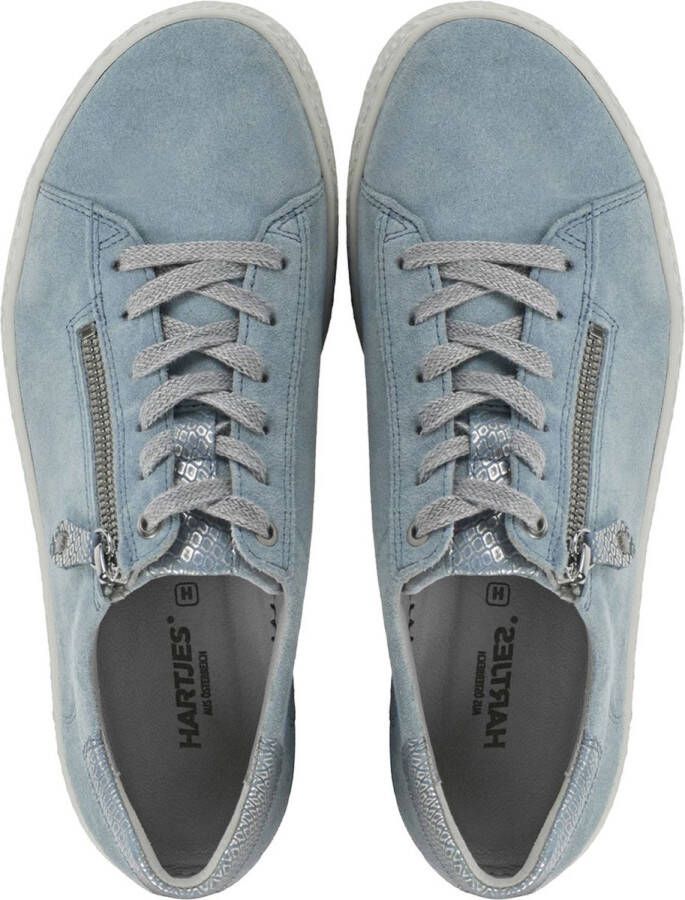Hartjes Dames Veterschoenen Phil Shoe Heaven Aqua Lichtblauw