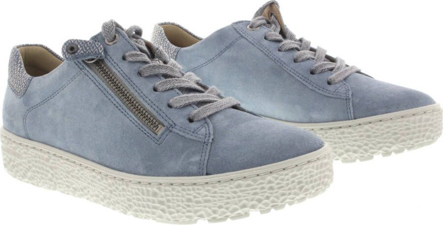 Hartjes Dames Veterschoenen Phil Shoe Heaven Aqua Lichtblauw