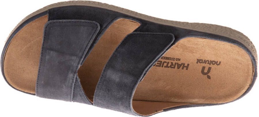 Hartjes 122.1221 99 47.00 Blauwe dames slipper met een uitneembaar