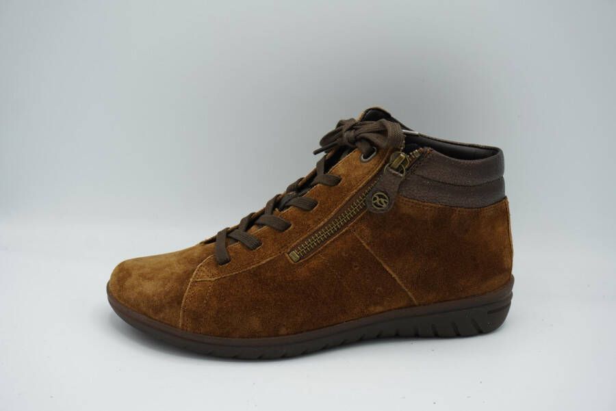 Hartjes Sneakers Dames Hoge sneakers Damesschoenen Suède 1720835 Cognac - Foto 15