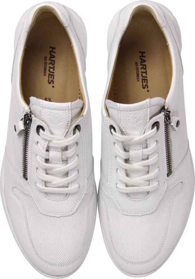 HARTJES Lage Sneakers Dames 162.1124 Maat: 41 Materiaal: Leer Kleur: Wit - Foto 4