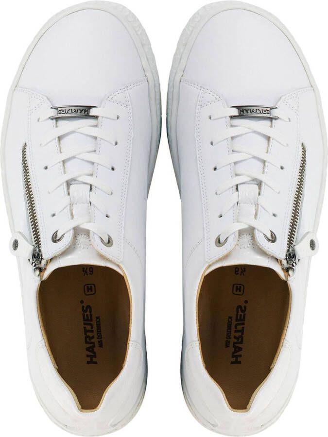 Hartjes Sneakers Dames Lage sneakers Damesschoenen Leer 1621409 Wit