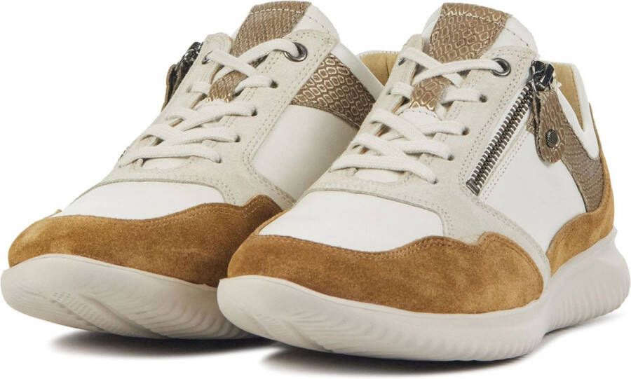 Hartjes Sneakers Dames Lage sneakers Damesschoenen Suède 162.1131 Taupe