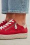 Hartjes Sneakers Dames Lage sneakers Damesschoenen Suède 162.1401 Rood combi - Thumbnail 3