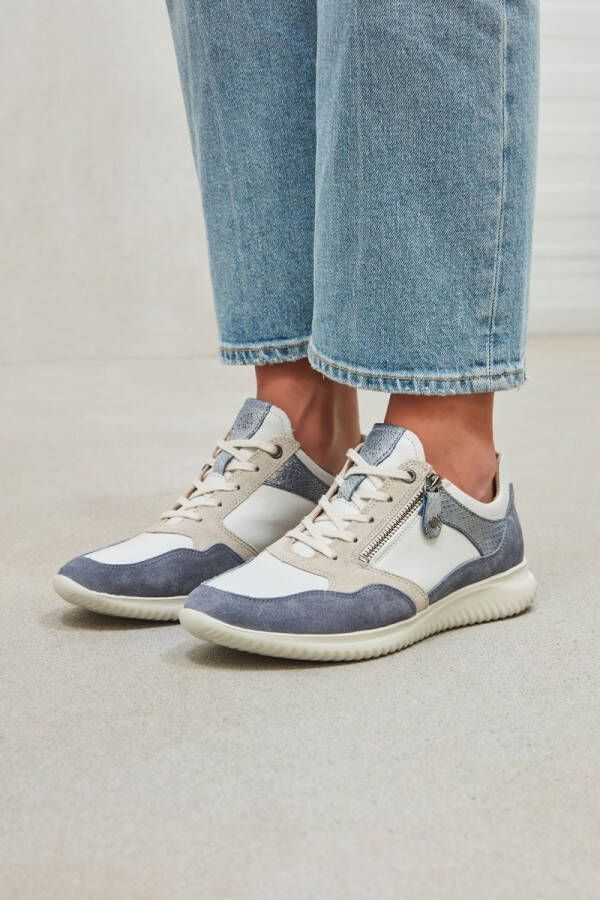 Hartjes Sneakers Dames Lage sneakers Damesschoenen Suède 162.1131 Blauw - Foto 12