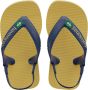 Havaianas Baby Brasil Logo II Unisex Slippers Gold Yellow - Thumbnail 15