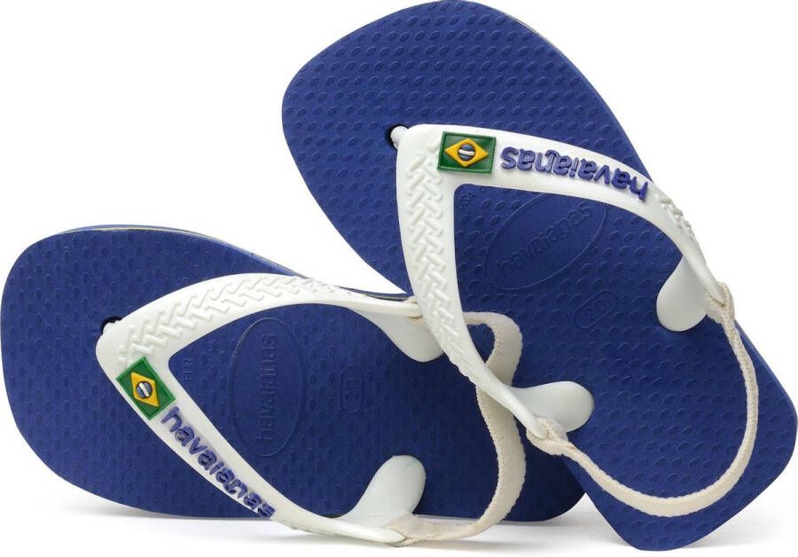 Havaianas Baby Brasil Logo Unisex Slippers Marine Blue