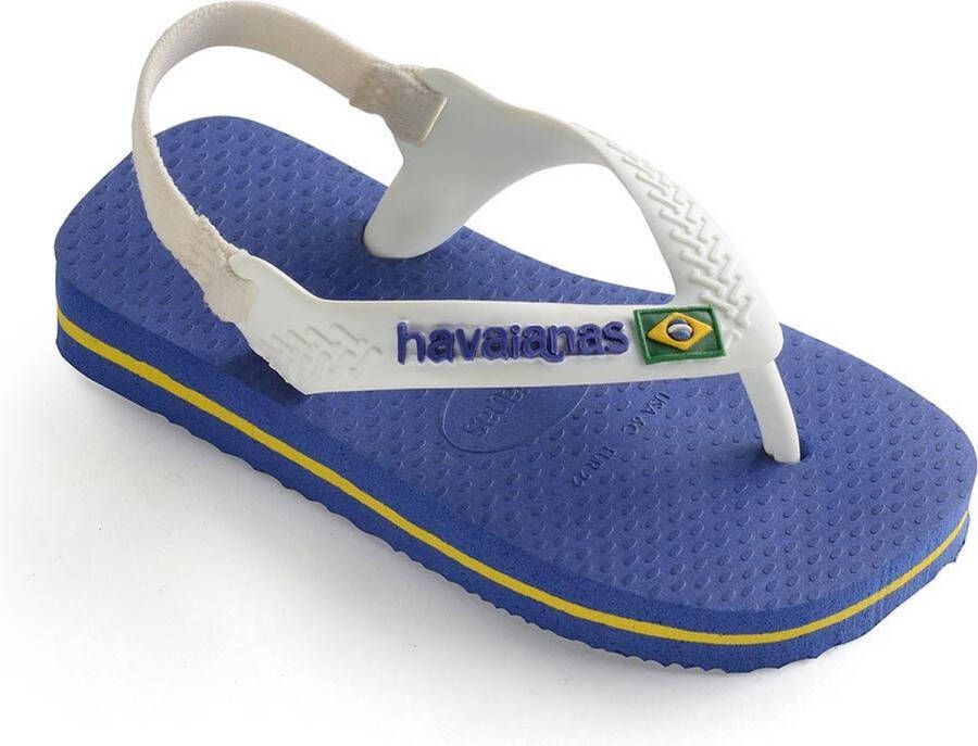 Havaianas Baby Brasil Logo Unisex Slippers Marine Blue
