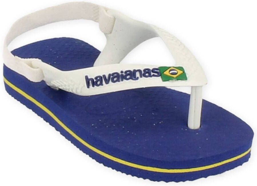 Havaianas Baby Brasil Logo Unisex Slippers Marine Blue