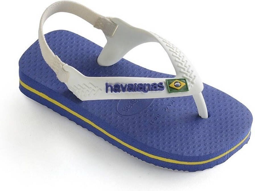 Havaianas Baby Brasil Logo Unisex Slippers Marine Blue
