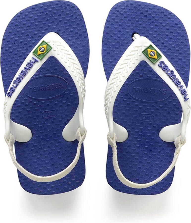 Havaianas Baby Brasil Logo Unisex Slippers Marine Blue