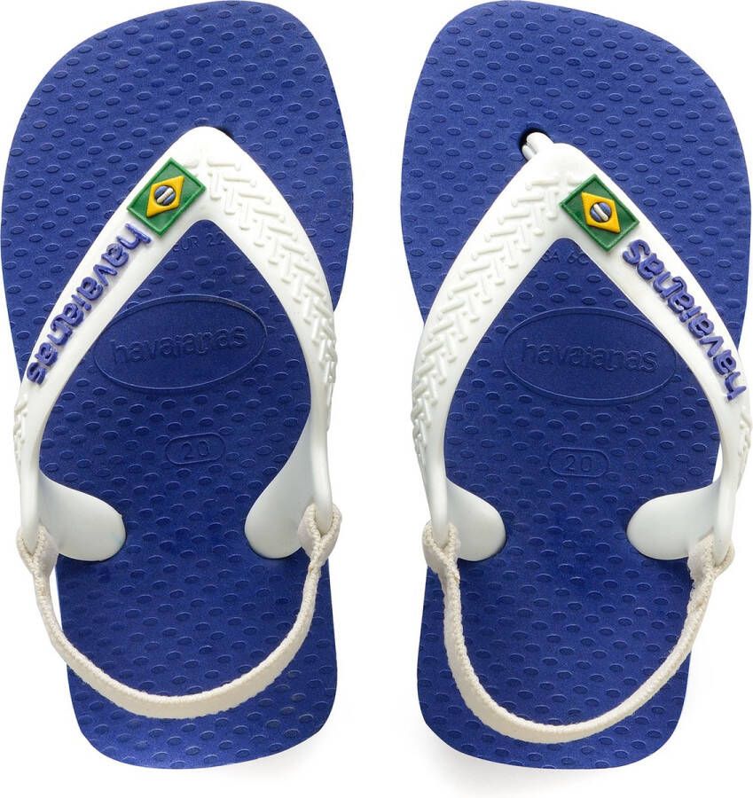 Havaianas Baby Brasil Logo Unisex Slippers Marine Blue