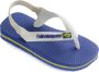 Havaianas Baby Brasil Logo Unisex Slippers Marine Blue - Thumbnail 25