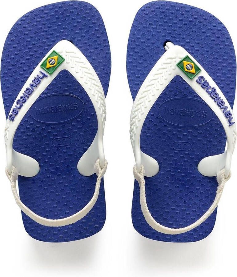 Havaianas Baby Brasil Logo Unisex Slippers Marine Blue