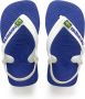 Havaianas Baby Brasil Logo Unisex Slippers Marine Blue - Thumbnail 5