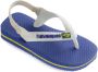 Havaianas Baby Brasil Logo Unisex Slippers Marine Blue - Thumbnail 6