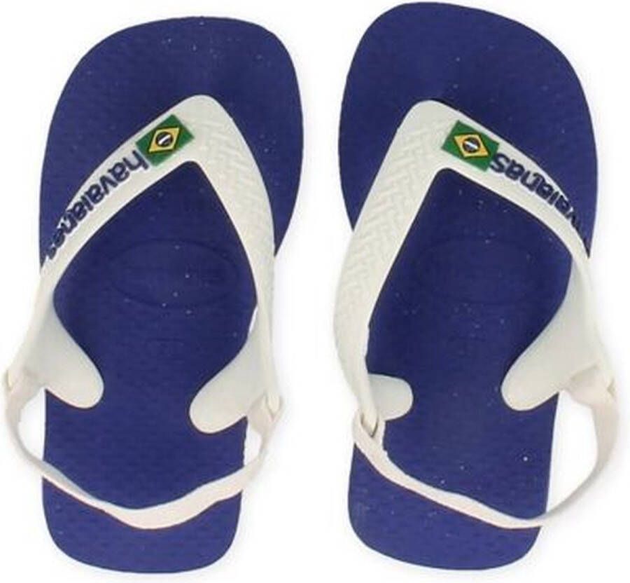 Havaianas Baby Brasil Logo Unisex Slippers Marine Blue